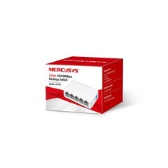 "Mercusys MS105 5-Port Fast Ethernet Switch - Reliable Networking Solution for Home & Office"